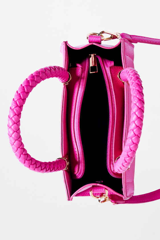 Pink Regular Textured Sling Bag, , image 3